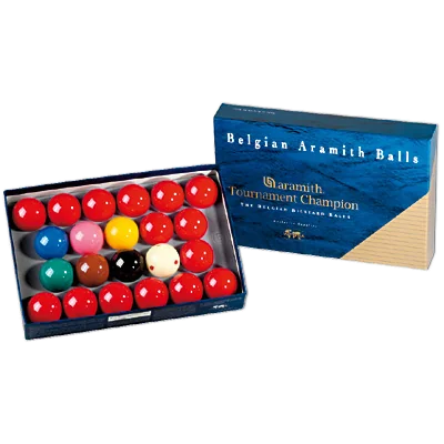 Aramith Tournament Champion Snooker Ball Set, 22 Balls, in Open Blue Box