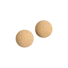 Two Natural Cork Table Football Balls