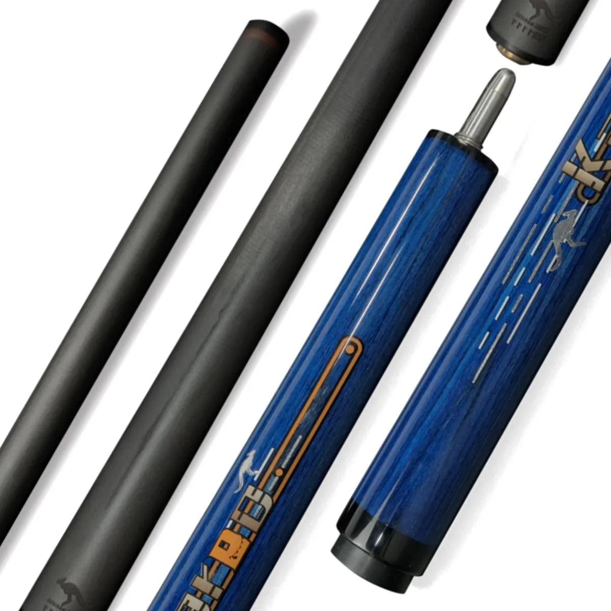 Little Monster Kangaroo Jump Cue Black and Blue Forearm and Shaft