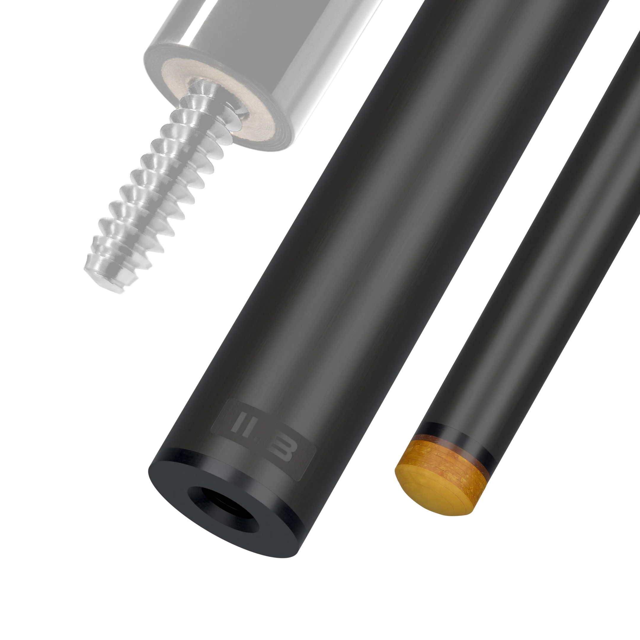 11.8 mm 3/8x10 Joint Black Vault Plate REVO Carbon Fiber Pool Shaft