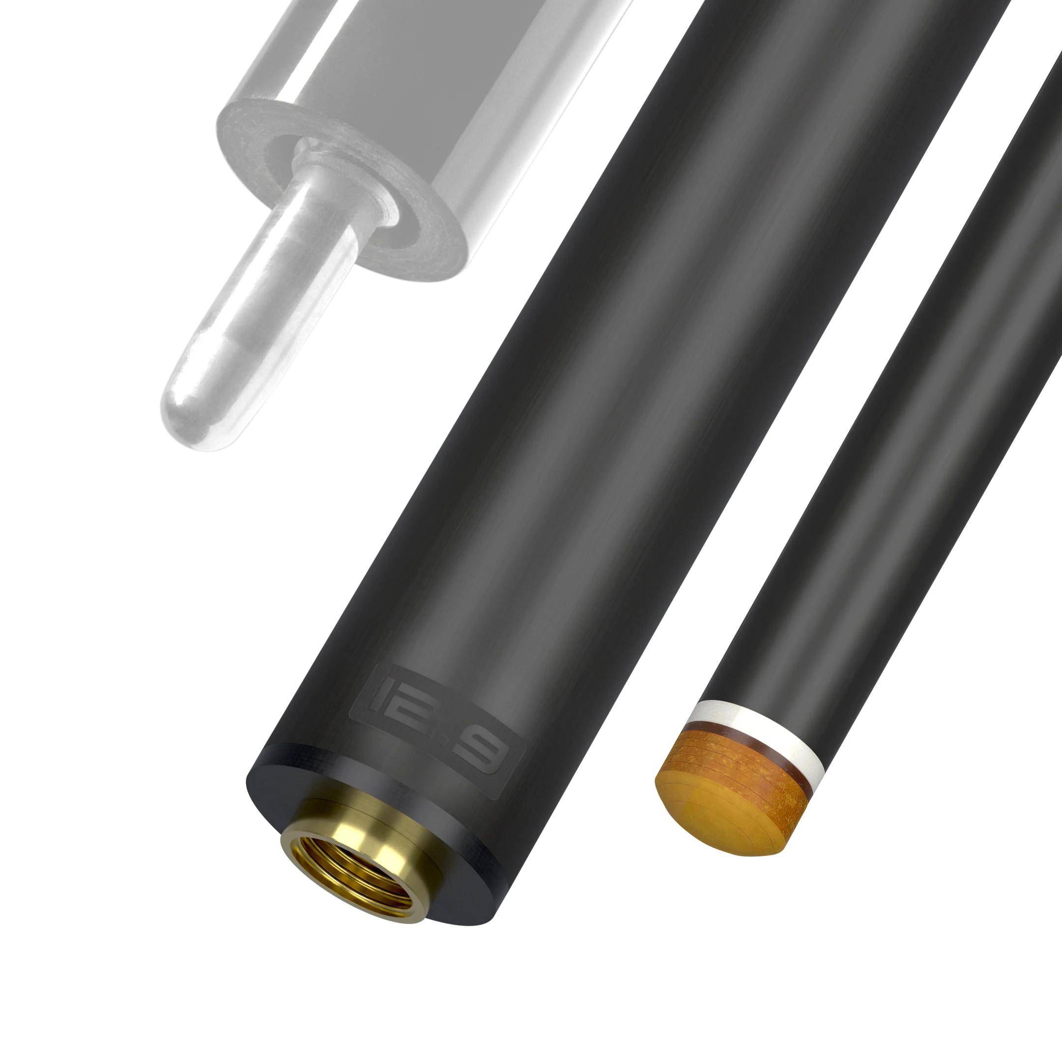 12.9 mm Uni-Loc Joint White Vault Plate REVO Carbon Fiber Pool Shaft